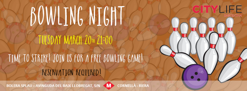 BOWLING NIGHT: Time to strike again - Join our FREE Activity!