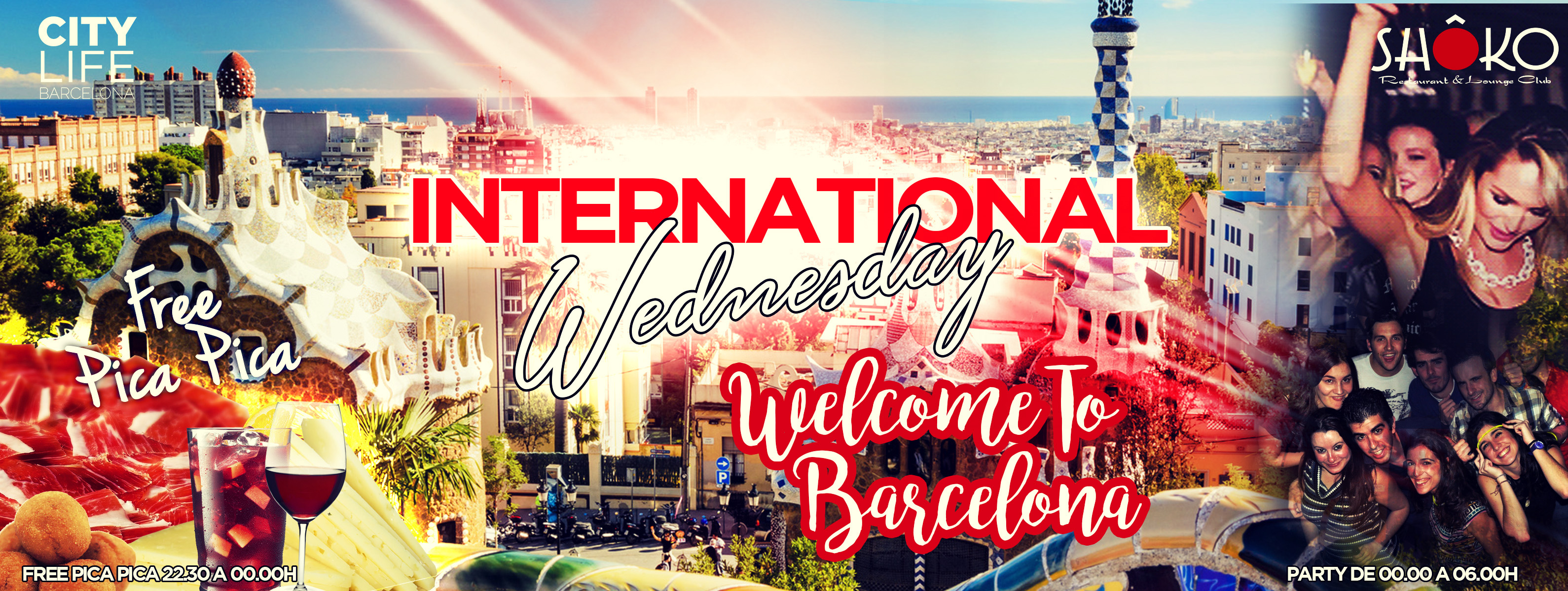 Welcome to Barcelona – Free Dinner, Open Bar & Party! @Shoko Lounge Club!